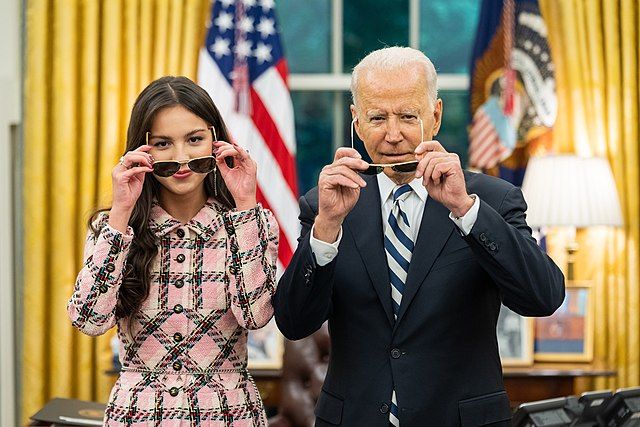 Biden with Olivia Rodrigo